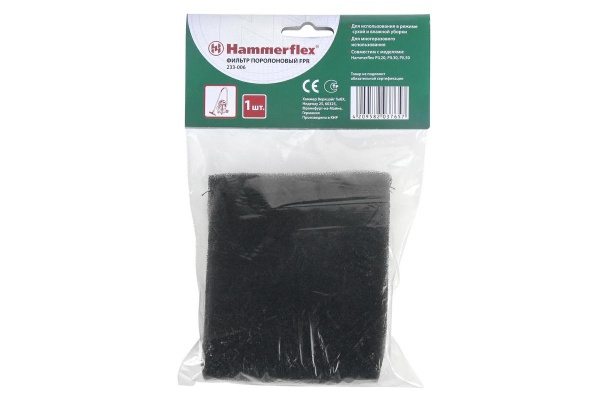 Фильтр поролоновый для пылесосов Hammerflex.